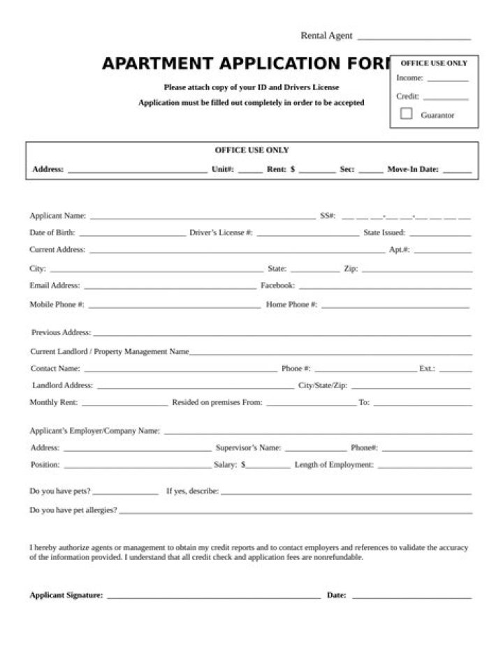 apartment application