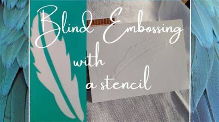 Blind embossing - How To Discuss