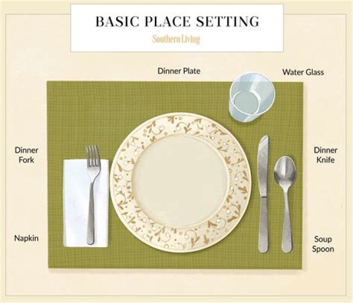 dinner table setup