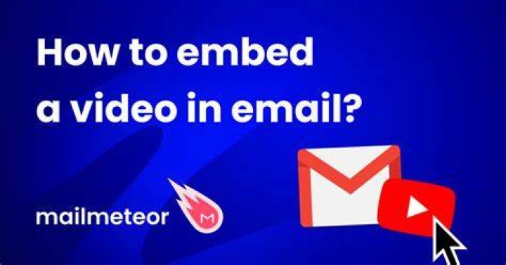 Embed video in email - How To Discuss