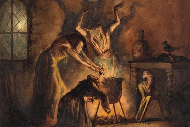How are the witches introduced in Macbeth