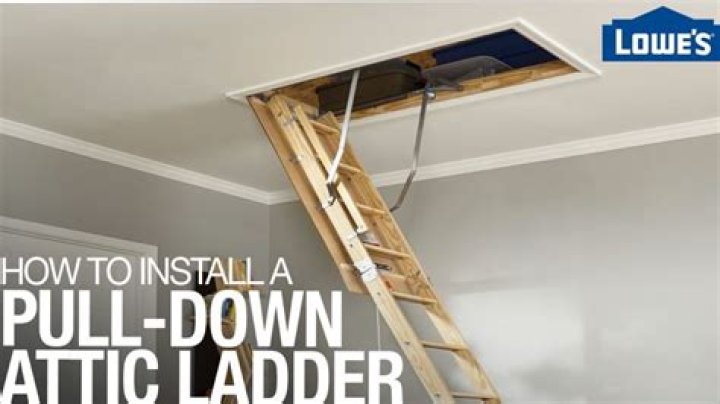 How do you install attic pull down steps