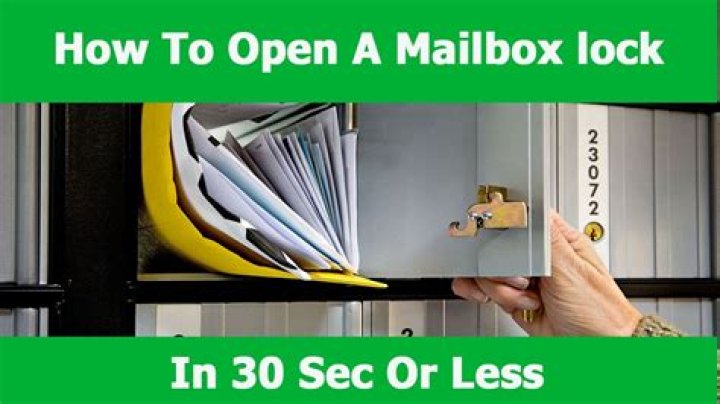 How To Open Mailbox Without Key